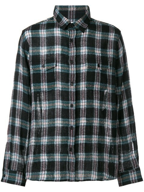 SAINT LAURENT PARIS SAINT LAURENT チェック シャツ