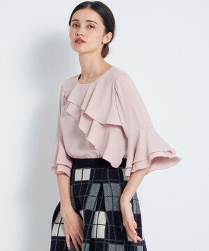 LANVIN en Bleu ティアードスリーブブラウス