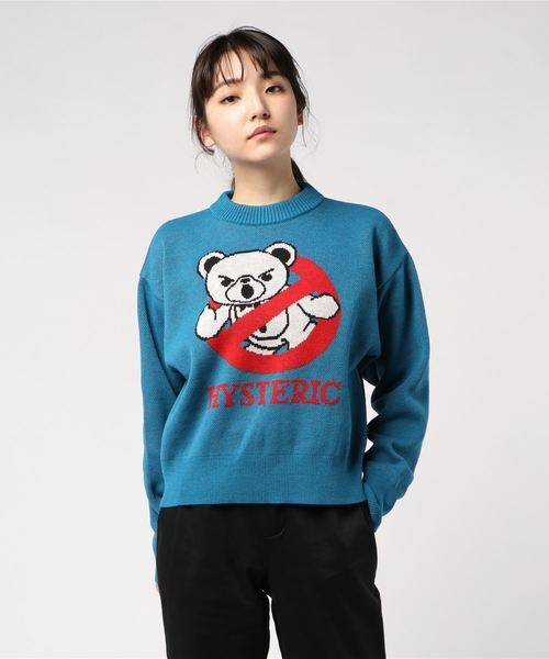 HYSTERIC GLAMOUR BEAR BASTERS ジャカード プルオーバー
