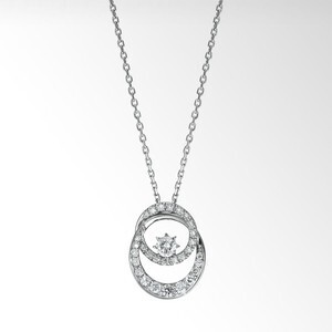 STAR JEWELRY TWO UNIVERSE DIAMOND NECKLACE