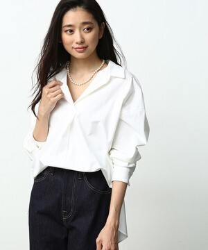 ROPE' トリコットスキッパーチュニックシャツ