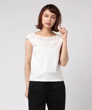 LAISSE PASSE ケミカルレースカットソー