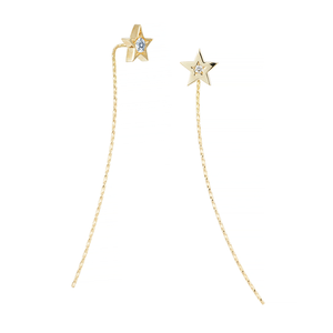 festaria bijou SOPHIA K18イエローゴールド Wish upon a star ダイヤモンド ピアス