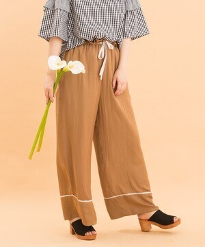 POU DOU DOU 裾切替ドロストパンツ