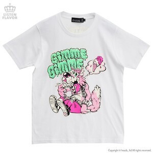 LISTEN FLAVOR ウルフモンスターのくいしんぼうTシャツ