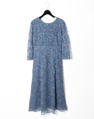 GRACE CONTINENTAL レース刺繍ロングワンピース