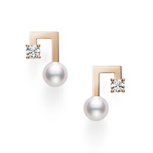 TASAKI balance note diamond Earrings
