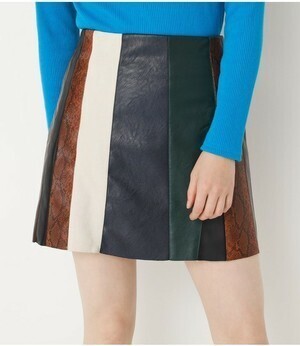 SLY PANELED FAUX LEATHER MNI SK