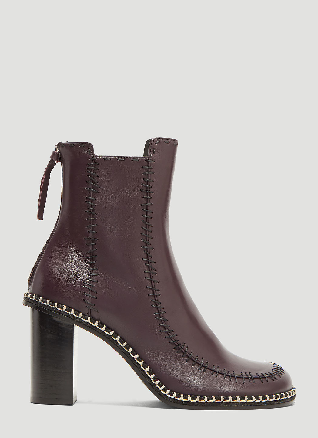 JW ANDERSON Scare Crow Ankle Boots in Purple