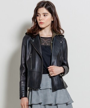 LANVIN en Bleu レイヤードレザージャケット
