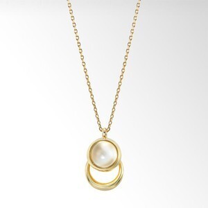 STAR JEWELRY SWINGING MOON NECKLACE