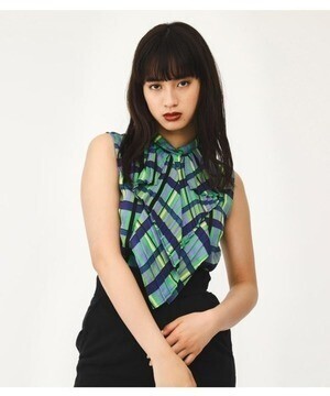 SLY BRIGHT CHECK FRILL SH