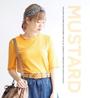 e-zakkamania stores ハーフスリーブ リブカットソー