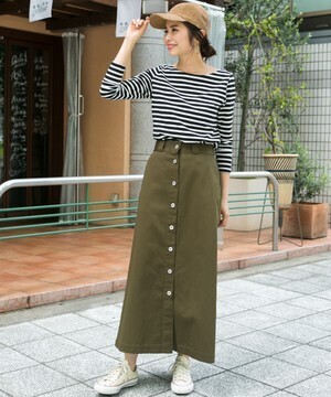 URBAN RESEARCH sonny label フロントボタンスカート