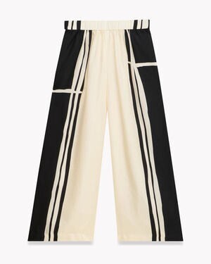 Theory Hans Stripe Twill Stripe Culotte