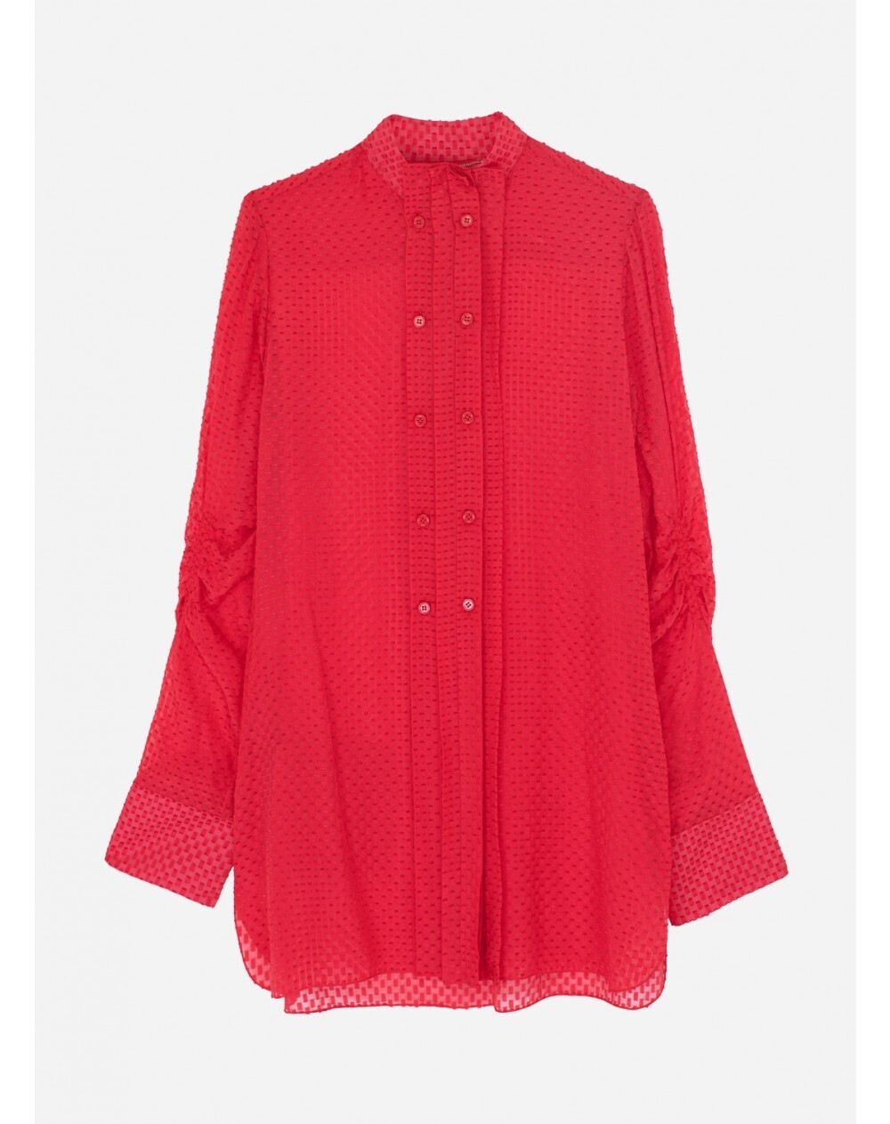 CARVEN FIL COUPE SILK BLOUSE