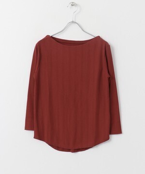 SENSE OF PLACE by URBAN RESEARCH ランダムリブボートネックTシャツ(7分袖)