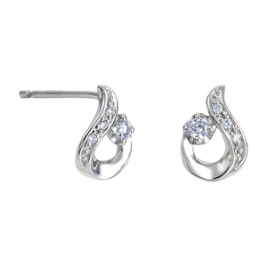 festaria bijou SOPHIA Pt900/850 ダイヤモンド ピアス