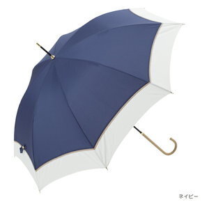 because プレーンバイカラー【雨晴兼用傘/レディース/55cm/ノベルティ付き】