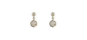festaria bijou SOPHIA K10イエローゴールド ダイヤモンド ピアス