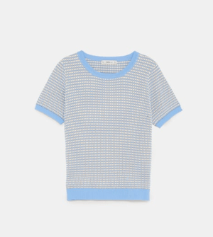 ZARA テクスチャ入りニットセーター