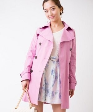 CECIL McBEE スコッチボタンカラートレンチ
