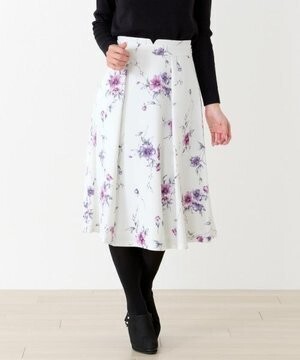 MISCH MASCH 花柄ミディフレアースカート