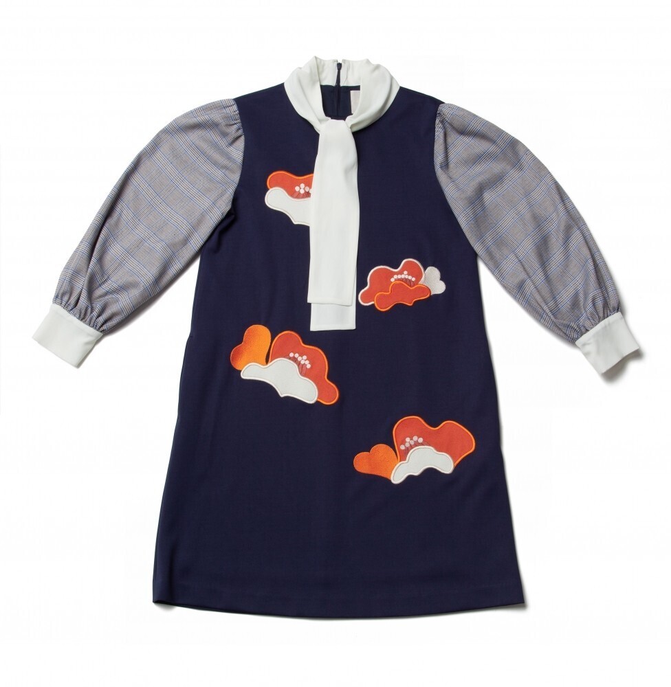 GYF TOKYO THE POPPY FLOWER EMBROIDERY DRESS