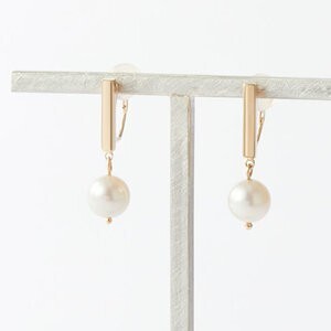 WOJE Play Pearl ノンホールピアス K10