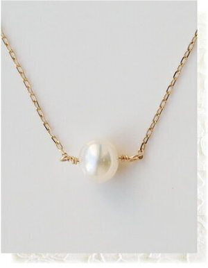 Sweets Jewelry Market 【1303032】 K10YG 淡水パール シンプル ネックレス