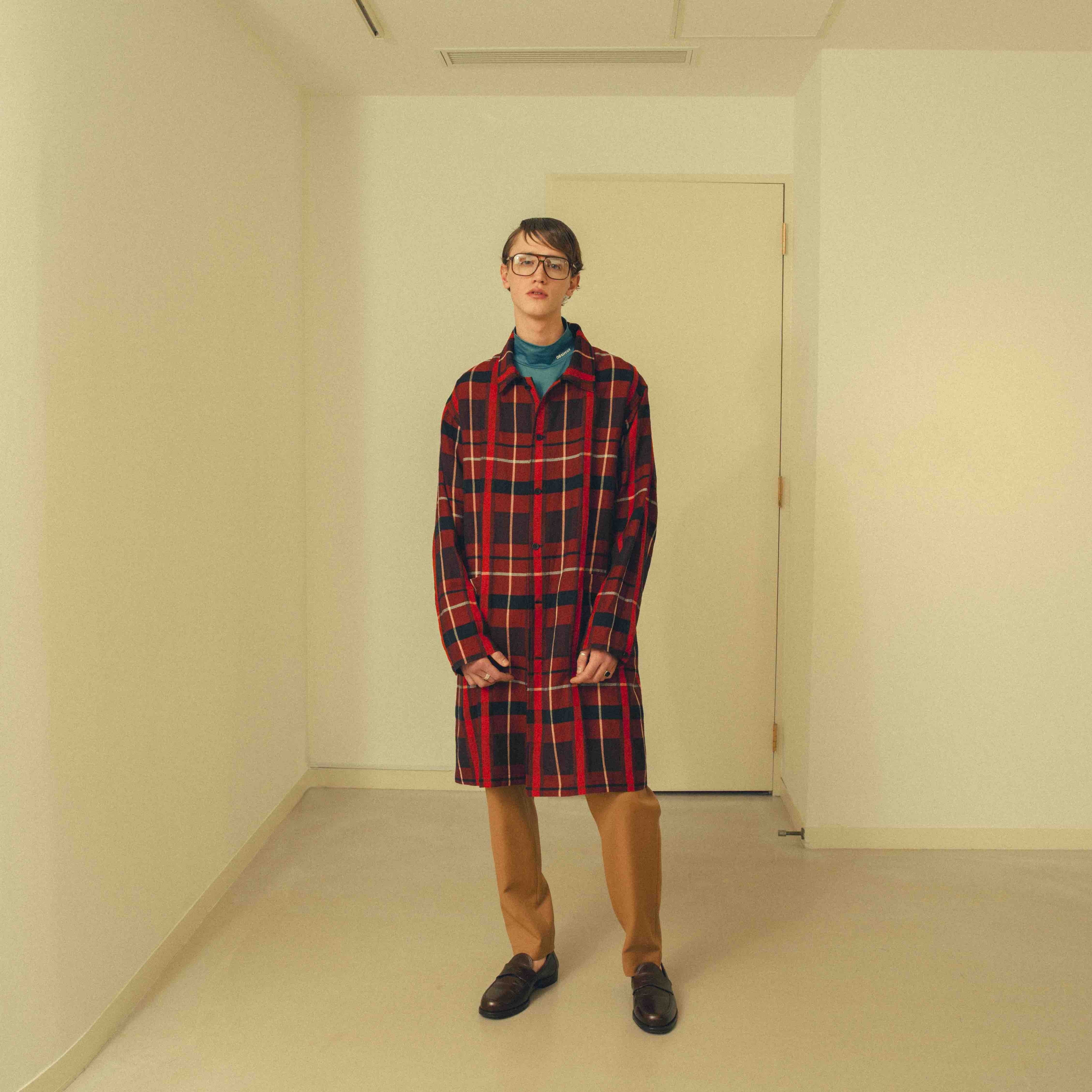 08sircus Buffalo Check Shop Coat
