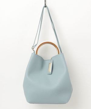 GOUT COMMUN シボ革風ハンドルミニトート