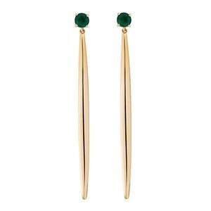 Ileana Makri SINGLE GRASS DROP EARRINGS