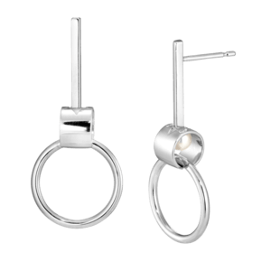 STAR JEWELRY girl SILVER PIERCED EARRINGS