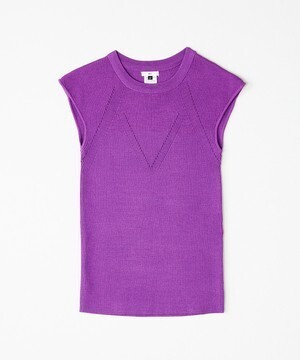 DOUBLE STANDARD CLOTHING 【Sov.】R/N ダル糸ニットプルオーバー