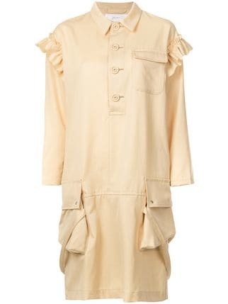 Julien David ラッフル シャツデイドレス