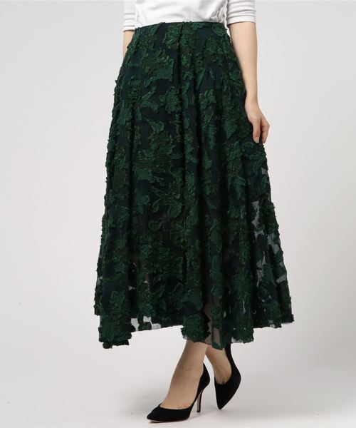 GREED International FLOWER SHEER JACQUARD スカート