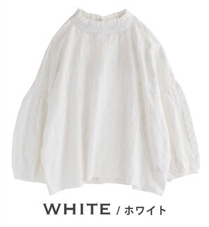 e-zakkamania stores コットンローンクロスステッチブラウス