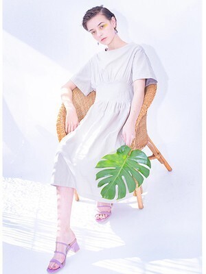 LADYMADE ウエストタックワンピース