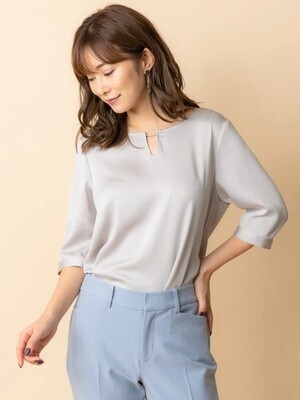 TONAL フロントメタルバーブラウス