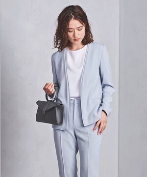 UNITED ARROWS パイピングVノーカラージャケット