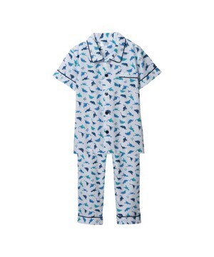 motherways ボーイズ恐竜柄コットンバッグ入り布帛半袖パジャマ