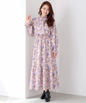 MEW'S REFINED CLOTHES 花柄ロングワンピース