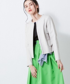 LANVIN en Bleu バックティアードジャケット