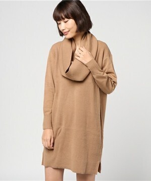 ikka 12Gラムナイロン混2WAYワンピース