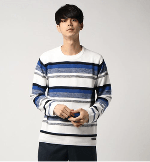 BLACK LABEL CRESTBRIDGE メランジボーダーアンサンブルロンT