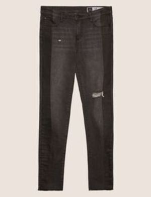 Armani Exchange J10 SKINNY SIDE-STRIPE RIPPED JEAN