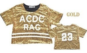 ACDC RAG スパンコールACショートTシャツ