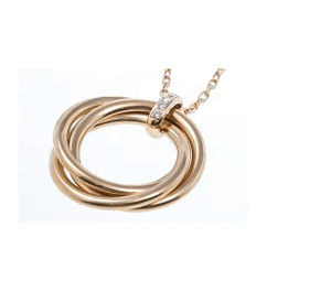 Cartier トリニティダイヤネックレス