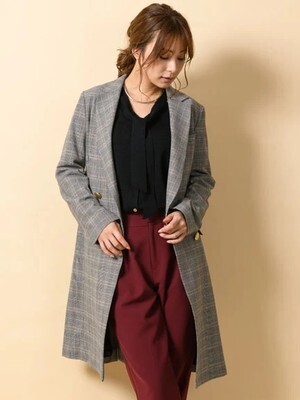 TONAL ウォッシャブルウールダブルコート